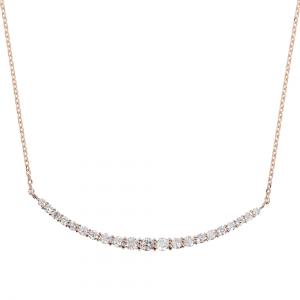 KYOCERA（京セラ） ダイヤモンド ネックレス 一粒 0.3ct K18ピンク