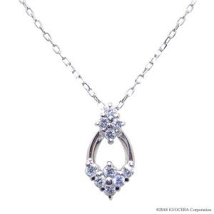 KYOCERA（京セラ） ダイヤモンド ネックレス 一粒 0.3ct K18ピンク