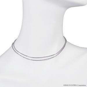 ネックレス パイプロープネックレス K18ホワイトゴールド 80cm 中空 プレゼント 京セラ｜kyocera-jewelry