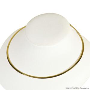 オメガネックレス k18 YG/WG リバーシブル 約2.0mm幅 約45cm (金具を