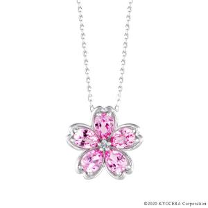 KYOCERA（京セラ） オパール ネックレス プラチナ 10月誕生石 桜 