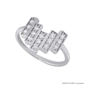 KYOCERA（京セラ） ダイヤモンド リング プラチナ 0.5カラット ハーフ