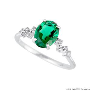 KYOCERA（京セラ） エメラルド リング 指輪 K18イエローゴールド