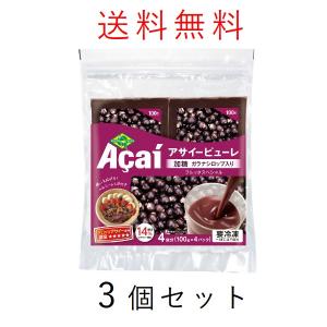 【5月16日出荷予定】フルッタフルッタ アサイー 加糖 ピューレ 400g 冷凍 3個セット 合計1200g フルッタ スペシャル ガラナシロップ入り スムージー｜キョウダイマーケット