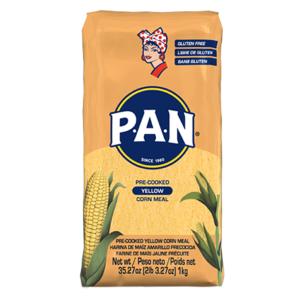 Harina P.A.N 黄色とうもろこしの粉(イエロー マサ粉) 1kg×2個セット エンパナーダ 粉 生地 Harina de Maiz Amarillo Precocida PAN