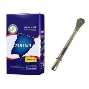 マテ茶 タラグイブルーパック 500g＆ボンビージャセット YERBA MATE TARAGUI BLUE + BOMBILLA STAINLESS