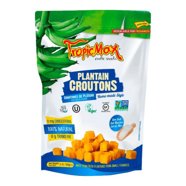 プランテンクルトン シーソルト 142g トロピックマックス PLANTAIN CROUTONS S...