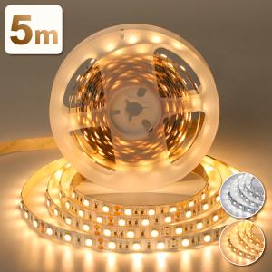 【10本おまとめ】LED テープライト 5m 照明 ライト 店内装飾 共同照明 LEDテープライト 5m 昼光色 電球色 6500K LEDテープ