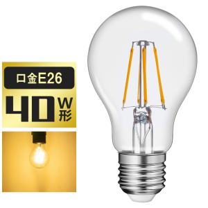 共同照明 LED電球 E17 フィラメント 40W形相当 クリアタイプ 全方向