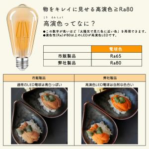 LEDエジソン電球 LED電球 E26 40W...の詳細画像4