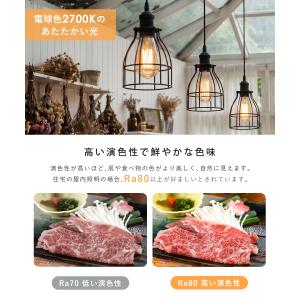 LEDエジソン電球 LED電球 E26 40W...の詳細画像4