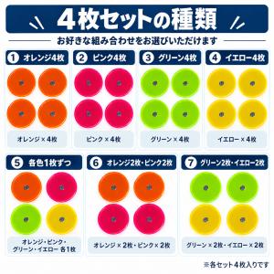 無印蛍光アクリルゴルフマーカー マグネット付き...の詳細画像2