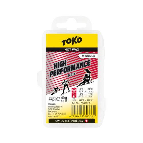 TOKO (5501026) High Performance 固形 ワックス レッド 40g レー...