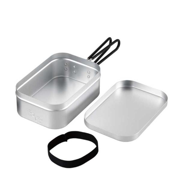 BUNDOK バンドック (BD-908) アルミクッカーL 飯ごう メモリ付き 料理 アウトドア ...