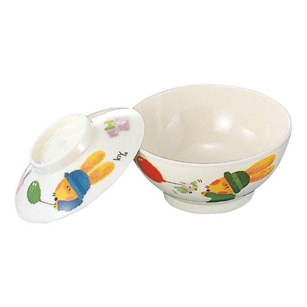 ファインメラミン HS 飯茶碗 (蓋) スイートラビット  J5ICFSR(110φ×H31mm)ヒ...