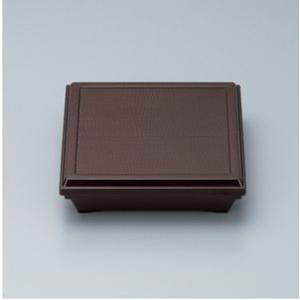 耐熱ABS製/蓋・身セット 7.5寸旬彩弁当（溜/内黒）　スリーライン[THP-07TM] 食器 弁...