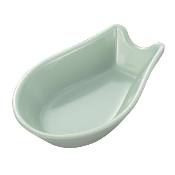 メラミン 青磁 レンゲ受皿・小  (93×57×H22mm) エンテック/ENTEC[C-80]　 ...