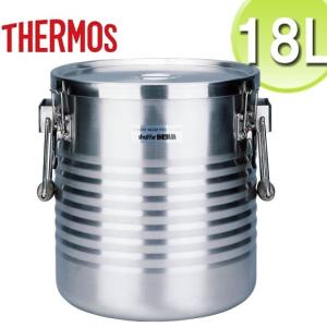 THERMOS/サーモス　高性能保温食缶　シャトルドラム　18L　JIK-W18(手付/オールステンレス)18-8真空断熱容器 業務用フードコンテナー　(9-0196-0207)｜kyoeinet