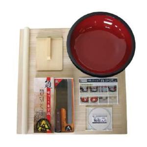 そば打ち道具セット（大）5点♪麺打入門DVD付♪お試しそば粉付き