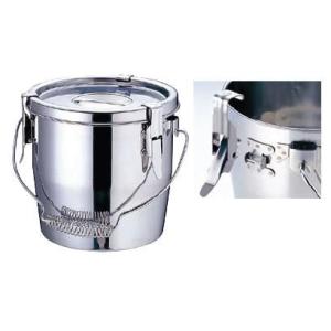 送料無料! IH対応 19-0クロムステンレス給食缶(汁食缶)20L・30cm(1