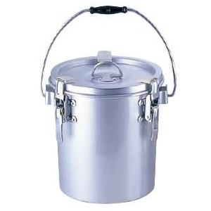 シルバーアルマイト丸型二重クリップ付食缶 238 (8l)【給食】【仕出し】 送料無料 食缶・給食道具 8L シルバーアルマイト 丸型二重 クリップ付