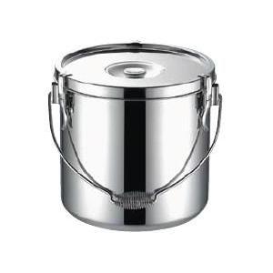 送料無料! IH対応 19-0クロムステンレス給食缶(汁食缶)20L・30cm(1