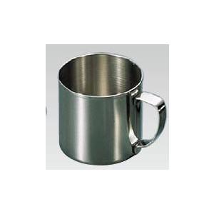 鉄板焼・お好み焼き用品 18-8ステンレス製　手付コップ　8cm（φ80×H80）　(1-1012-...