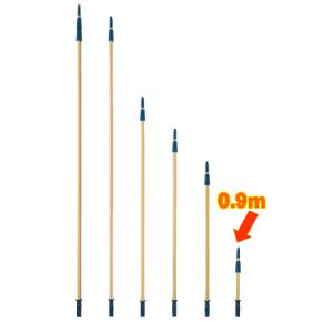 清掃用品・掃除道具 窓用・高所用 ガラス清掃 (0.9m)プロテック伸縮ポール0.9m(2段伸縮柄)　(山崎産業) A｜kyoeinet