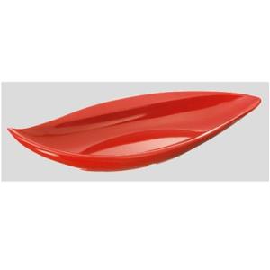 送料無料 Daiwa|プラスチック食器|メラミン製|皿 10点セット ウィンリーフプレート　赤マーブル(354×162×H63mm)　(台和)[MDM-6-R]｜kyoeinet