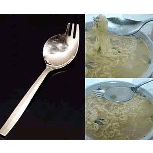 介護食器 スプーン・フォーク・カトラリー 麺もスープもしっかりすくえる！ 18-0ラーメンスプーン（ミラー仕上げ）(9-1828-1301)｜kyoeinet