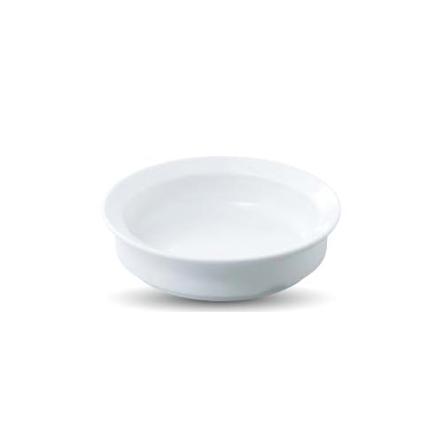強化磁器子供用食器 ピュアホワイト 13.5cmユーディーウェーブ深皿 (136×36mm・220c...