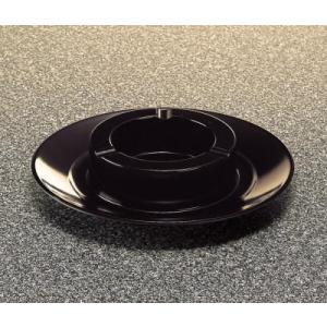メラミン 大型灰皿 チョコ（こげ茶） (227×52mm) マンネン/萬年[542L-L] 業務用 プラスチック製｜kyoeinet
