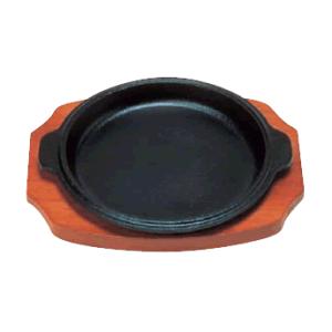 鉄板・ステーキ皿 丸 Ф12cm Ωミニ丸ステーキ皿(1-1873-0201