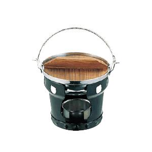 料理演出用品・和食卓上鍋 卓上コンロ☆ アルミ 民芸風コンロ 杉焼（小