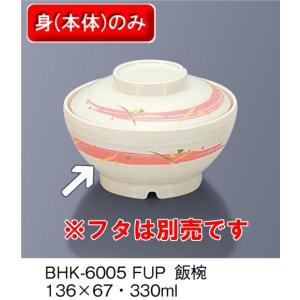 保温食器・PEN製 サーモスアーカディア　飯椀　（136×H67　330ml）　三信化工[BHK-6005 FUP] 食器 耐熱 病院 福祉施設 業務用 プラスチック製 茶碗｜kyoeinet