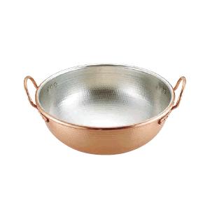 製菓用品 キャンペーンもお見逃しなく 和菓子用品 鍋 ボール お菓子作り 道具 42cm さわり鍋 打出 スズメッキ付 手付 Sa鍋 7 1085 05