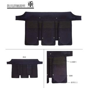 剣道 防具セット一式 2分手刺 紺革仕立 鬼雲...の詳細画像4