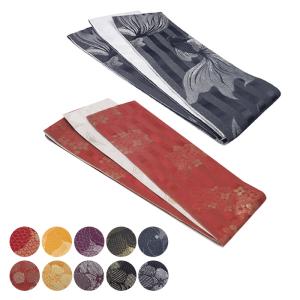 (細帯 金魚/紫陽花) 浴衣 帯 半幅帯 リバーシブル 日本製