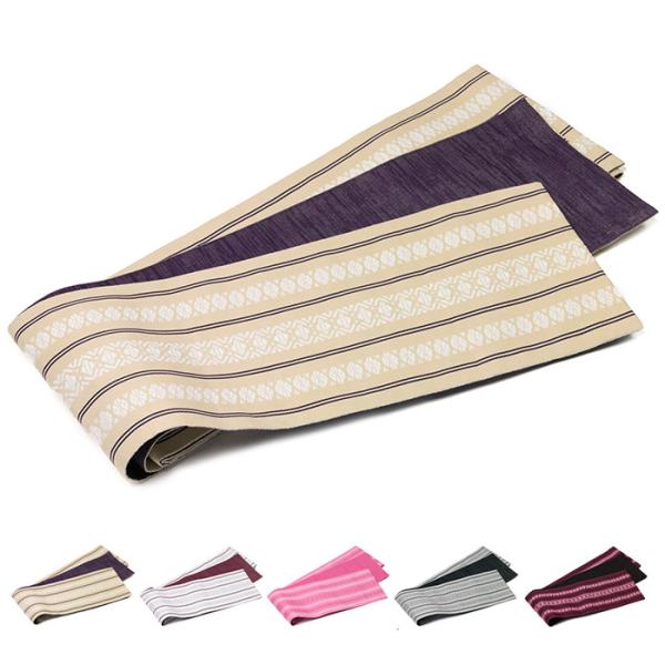 (日本製 京紫織 細帯 献上柄)浴衣帯 半幅帯 半巾帯 浴衣 ゆかた 細帯49