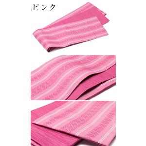 (日本製 京紫織 細帯 献上柄)浴衣帯 半幅帯...の詳細画像3