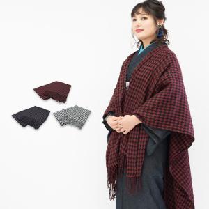 (千鳥柄大判ショール)ショール 千鳥柄 大型 大判 ストール