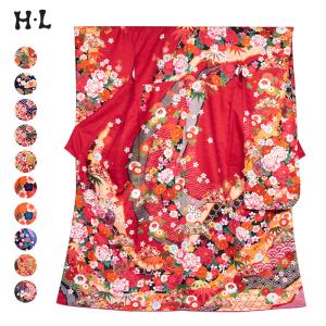 訳有り 難あり】 振袖 正絹 お買上 未仕立て 仮絵羽 単品 濃ワイン色地