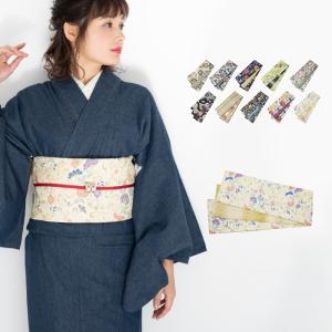 (日本製 彩凛花 正絹細帯 96)半幅帯/細帯/半巾帯/