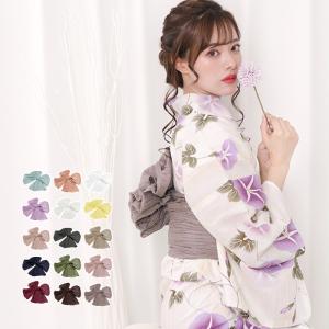 (しわ 兵児帯34) 浴衣 帯 くすみカラー 兵児帯 大人 へこ帯