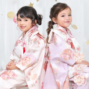 七五三 着物 3歳 女の子 【全て揃った豪華9点フルセット】 人気くすみカラー B 753 被布 被布セット 女の子 三歳 フルセット 古典 ひな祭り 雛祭り お正月 (rg)