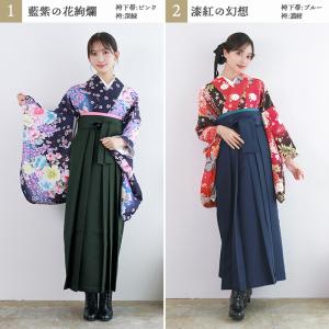 袴4点セット 華やか A D 袴セット 卒業式...の詳細画像5