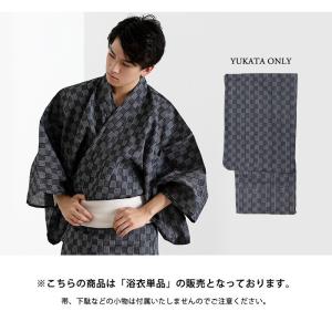 浴衣 メンズ 単品 ( 浴衣単品 C 小粋) ...の詳細画像1
