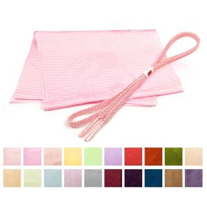 (帯締め帯揚げ 絽) 帯揚げ 帯締め セット 20colors 夏用