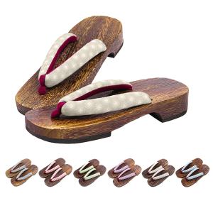 (女下駄 茶)女性桐下駄 茶台 下駄 浴衣 レディース 女性