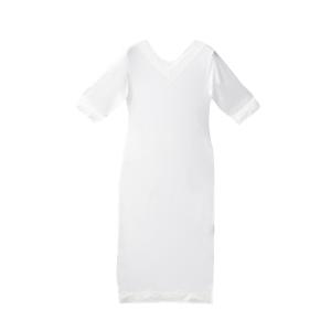 ［ヒートワンピース］　伸びる七分丈ワンピース ヒート+ふぃっと東レ《M/L